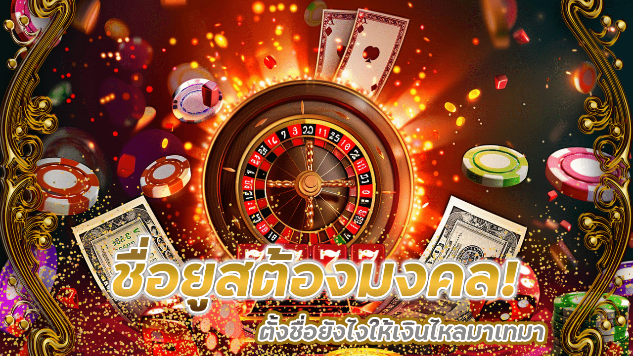 ชื่อยูสต้องมงคล! ตั้งชื่อยังไงให้เงินไหลมาเทมาในเว็บคาสิโน pao24
